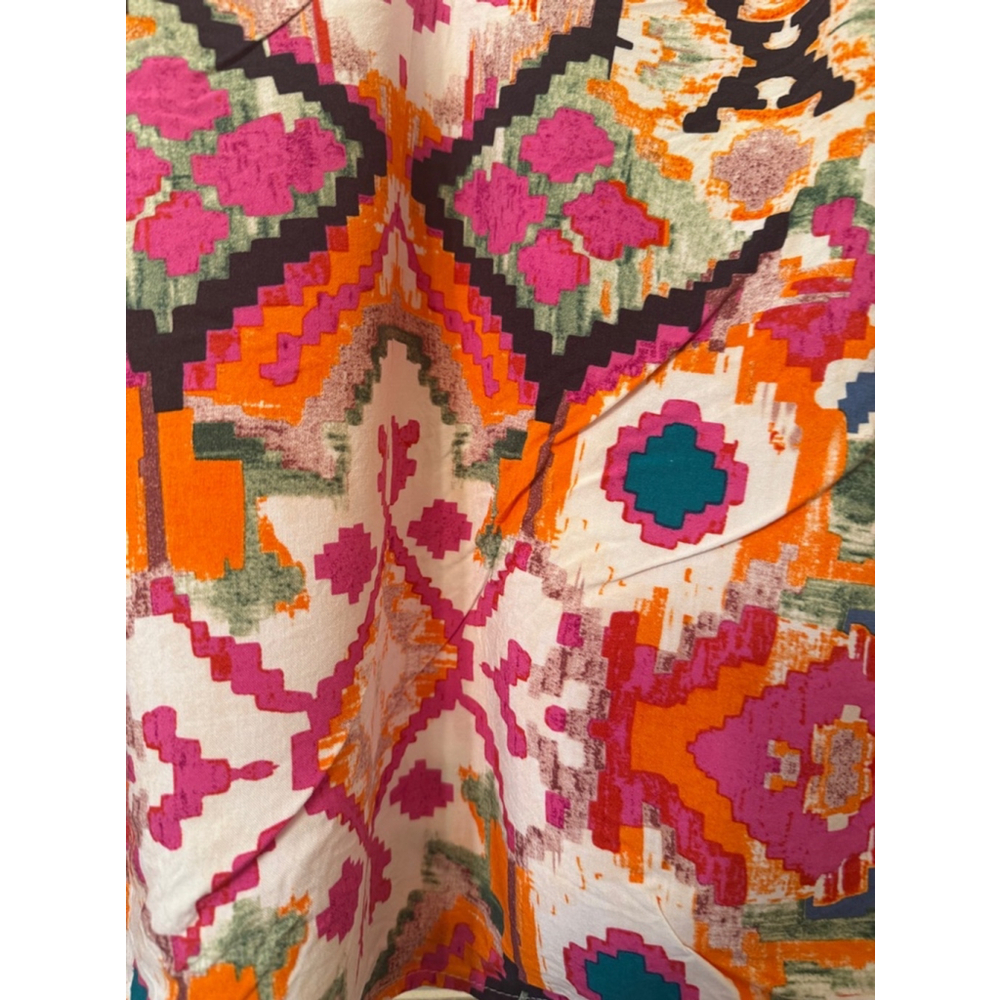 Christian Siriano New York Blouse Top Size 1X Multi-color Geo Print - Picture 7 of 10